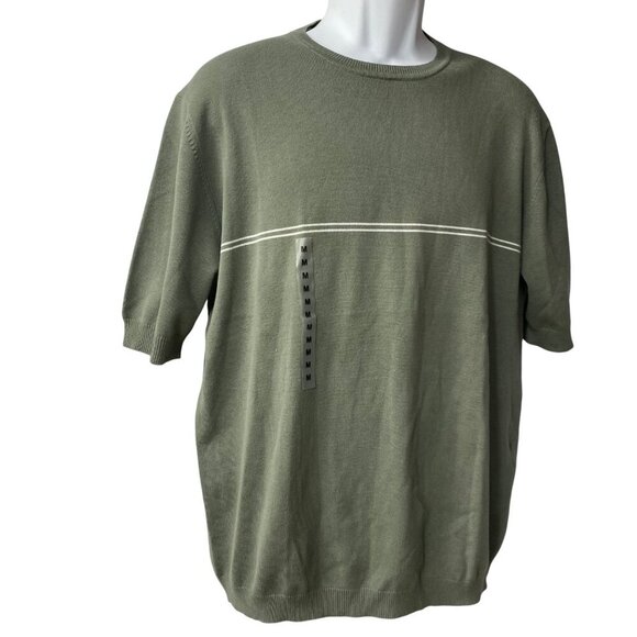 Nautica Mens Green Short Sleeve Crewneck Sweater Size Md NWT - Picture 3 of 7